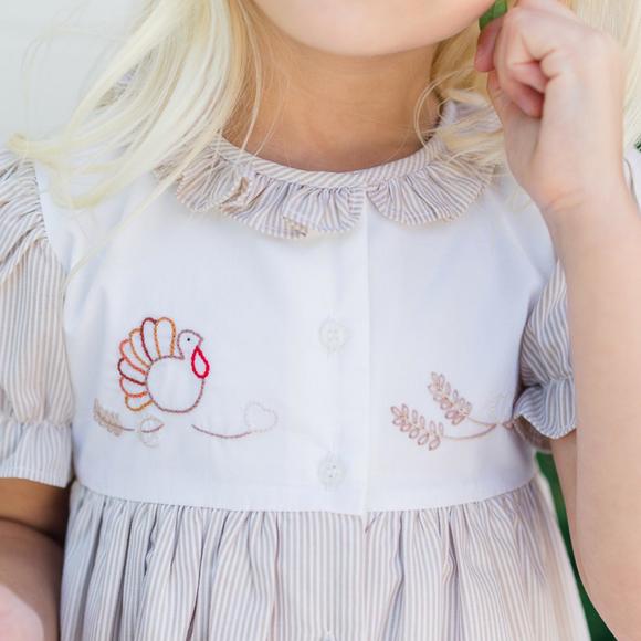 Proper Peony Birdie Tulip Collar Bubble - White